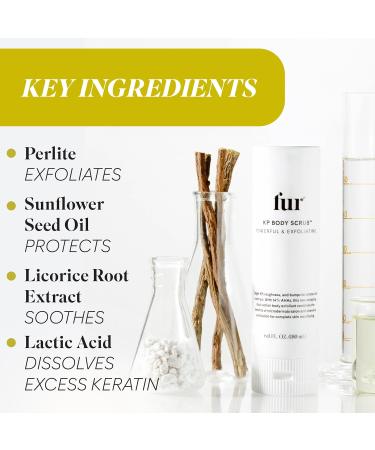 Fur KP Body Scrub - 14% AHA Exfoliating Scrub for Keratosis Pilaris & Rough Skin | Smooth & Moisturize | 6 oz - Buy Online on SooperMarket.com