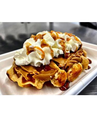 Vegan Belgian Waffle 20x90g ready to add your choice of topping. Ready to eat. Resturant Quality - Buy Online on SooperMarket.com