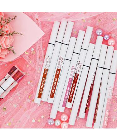 Buy Long Lasting Matte Natural Nude Pink Lip Stain Marker - Hydrating Lip Liner & Tint Pen Quick Dry & Smudge Proof | International Shipping Available - Buy Online on SooperMarket.com