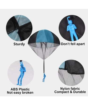 Parachute Toy for Kids - 4 Pack Hand-Throw Parachutists | Outdoor Flight Games & Gifts - Buy Online on SooperMarket.com