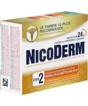 Nicoderm Step 2 Clear Patches Quit Smoking and Smoking Cessation Aid 14 mg of Nicotine/Day 7 Count Step 2 7 Patches - Buy Online on SooperMarket.com