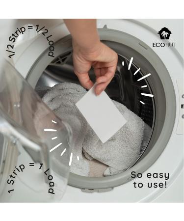 EcoHut Laundry Sheets - Non Bio Laundry Detergent Sheets - 32 to 64 Loads- Laundry Sheets Detergent - Eco Laundry Detergent UK - Travel Laundry Detergent - Laundry Strips Peony 32 Count (Pack of 1) - Buy Online on SooperMarket.com