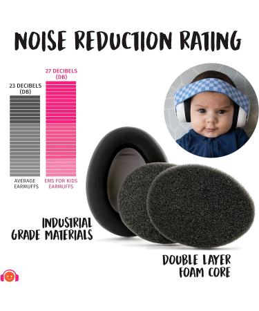 Ems for Kids Baby Ear Defenders - White & Black | Made in USA | Ideal for Concerts, Festivals & More! - Buy Online on SooperMarket.com