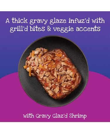 Friskies Purina Wet Cat Food - Glaz'd Shrimp 3.5oz - Pack of 12 - Buy Online on SooperMarket.com