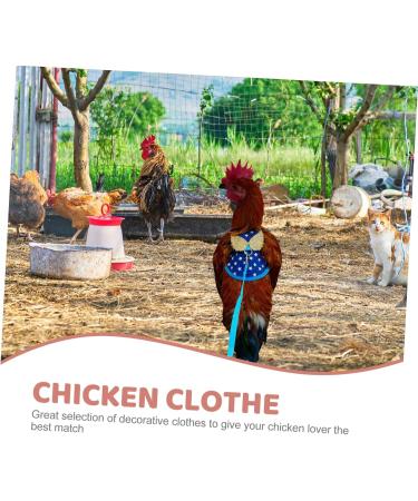 CORHAD Chicken and Duck Vest Hen Leash Chicken Lead and Harness Small Dog Harness Rooster Costume Pet Leash 17X15X0.5CM Blue - Buy Online on SooperMarket.com