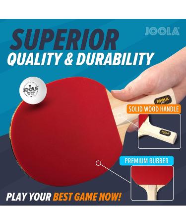 JOOLA Ping Pong Paddle Set with Balls & Carrying Case - Advanced Table Tennis Rackets for 2-4 Players - Buy Online on SooperMarket.com