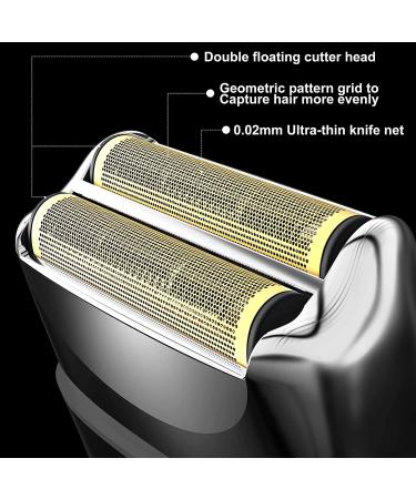 Hatteker Bald Head Shaver Foil Electric Razor Cordless Rechargeable - Silver - Buy Online on SooperMarket.com