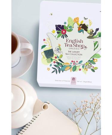English Tea Shop Organic Luxury Gift Tin - 72 Tea Bag Sachets - 6 Different Flavours. 136 g - Buy Online on SooperMarket.com