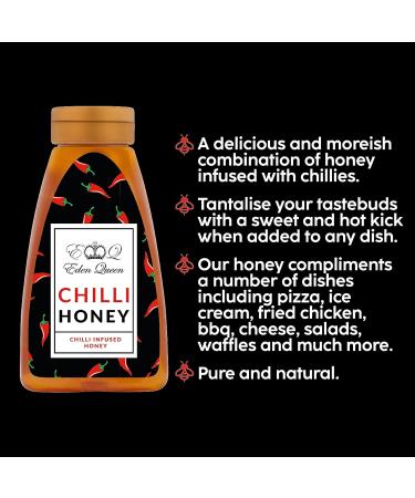 Hot Honey Chilli Honey Pure Natural Hot Infused With Chillies Everyday Use 340g (Chilli Honey) - Buy Online on SooperMarket.com