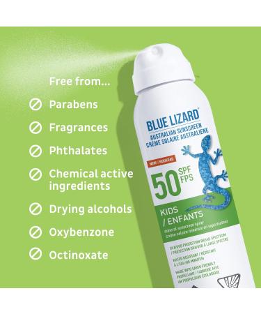 Blue Lizard Kids Mineral Sunscreen Spray SPF 50 with Zinc Oxide 148 ml - Buy Online on SooperMarket.com