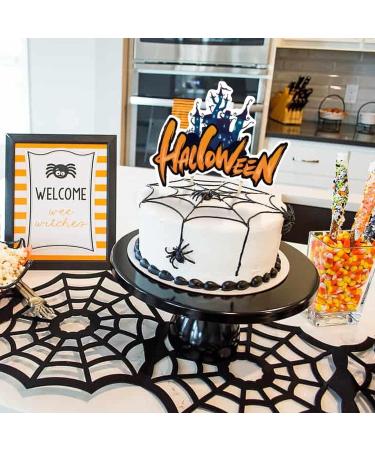 Halloween Cupcake Toppers - Ghost Zombie Pumpkin Witch Castle Halloween Cake Decor For Horror Vampire Parties Birthday Parties Paper Cake Decor Hmltd - Buy Online on SooperMarket.com