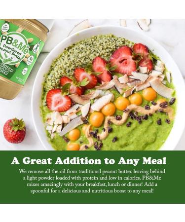 PB&Me Sugar Free Peanut Butter Powder - Powdered Peanut Butter No Sugar for Low Calorie Snacks & Powdered Peanut Butter - Original Peanut Butter Powder Peanut Powder for Smoothies - Buy Online on SooperMarket.com