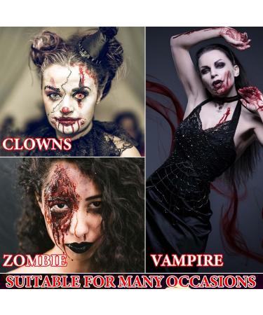 Realistic Fake Blood Spray for Halloween | Washable Zombie & Vampire Costume Makeup | SFX Liquid Blood Splatter - Buy Online on SooperMarket.com