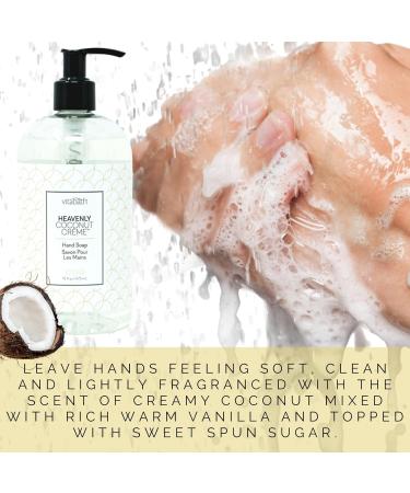 Vitabath Heavenly Coconut Creme Hand Soap - Nourishing Aloe & Antioxidants | Cruelty-Free Gluten-Free Paraben-Free - 16 oz - Buy Online on SooperMarket.com