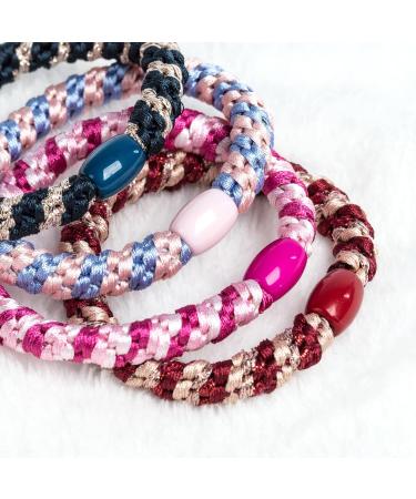 Buy AXEN 8PCS Elastic Hair Ties for Women & Girls | Soft Cotton Ponytail Holders for Thick & Curly Hair | Mix Colors Available - International Shipping - Buy Online on SooperMarket.com
