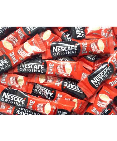 Nescafe 3in1 Original EU Made Long Expiry Date Individual Instant Coffee Sachets (100 sachets) Original 100 Count (Pack of 1)