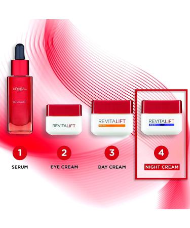 L'Oreal Paris RevitaLift Night Cream with Frankincense 50ml - Dermo-Expertise Formula - Buy Online on SooperMarket.com