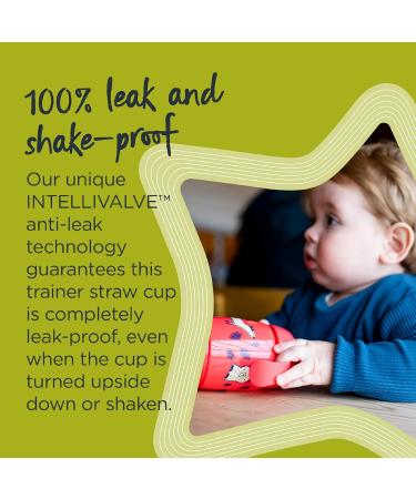 Tommee Tippee Superstar Weighted Straw Cup 300ml Green | Toddler Cup with INTELLIVALVE Leak-Proof Technology | BACSHIELD Antibacterial | 6m+ | Pack of 1 - Buy Online on SooperMarket.com