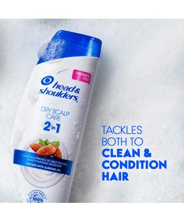 Head and Shoulders Dry Scalp Care with Almond Oil 2-in-1 Anti-Dandruff Shampoo & Conditioner - 13.5 fl oz (Pack of 1) | Paraben-Free - Buy Online on SooperMarket.com