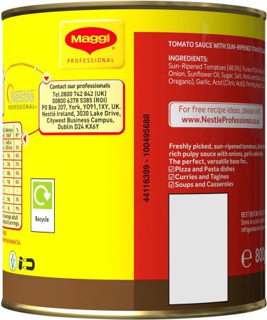 MAGGI Rich & Rustic Tomato Sauce 800g - Delicious and Authentic Flavor - Buy Online on SooperMarket.com