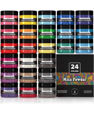 Pigment Powder for Epoxy Resin Mica Powder for Epoxy Resin for Candle Dye Bath Bomb Coloring Soap Making Resin Color Pigment Resin Dye Colorant Soap Dye Mica Powder for Candle Making Pearl Metallic Original