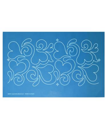Full Line Stencil Splash of Love - Edge to Edge Nylon Mesh Stencil  Continuous Line Template for Hand Quilting  Free Motion Quilting  Domestic Machine Quilting  Long-Arm Quilting (60037)