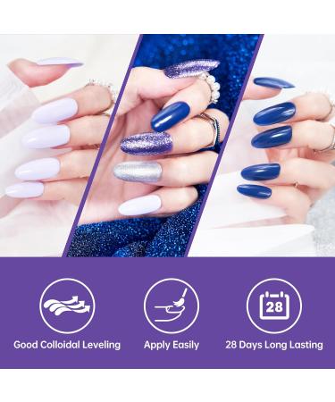 Beauty7 UV Nail Polish Set 6 Colours 7 ml Manicure Gift for Beginners Nail Art Salon DIY Gel Polish Shellac Nail Polish UV Gel Set for Nail Design Misty Ice - Buy Online on SooperMarket.com