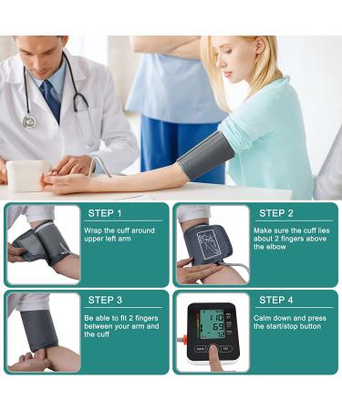 Maguja Automatic Arm Blood Pressure Monitor - Wide Range Band, Large Cuff, LCD Display - Home Use Black - Buy Online on SooperMarket.com