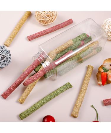 Buy Metagio 50-Piece Timothy Hay Sticks for Rabbits | Chew Toys for Guinea Pigs Hamsters & Chinchillas | 3 Delicious Flavors - International Shipping Available - Buy Online on SooperMarket.com