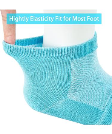 Moisturizing Toeless Silicone Socks for Women - 6pcs | Dry Cracked Heel Treatment - Buy Online on SooperMarket.com