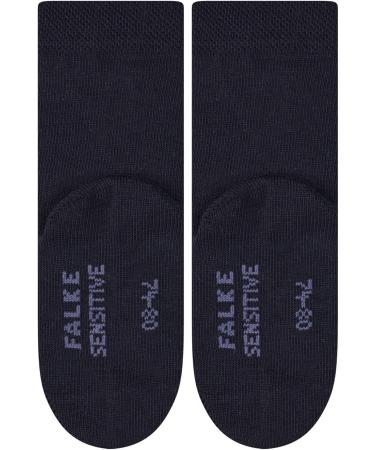 FALKE Unisex Baby Cotton Soft-Top Socks - Blue Pink, 0-6 Months | Gentle Grip, Elasticated Zone | 1 Pair Sensitive | Dark Navy 6370 | Eco-Friendly - Buy Online on SooperMarket.com