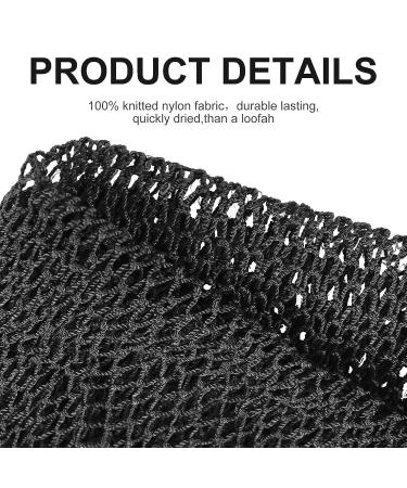 African Long Bathing Net Sponge - Skin-Smoothing Body Scrubber for Daily Use (Black) - Buy Online on SooperMarket.com