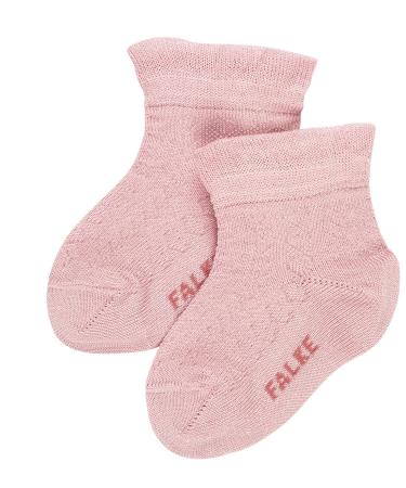 FALKE Unisex Baby Romantic Lace Socks Cotton Blue Pink White Thin Light Cute Frilly Socks For Infant Boy Or Girl Ankle Length Ideal For Special Occasions 1 Pair 92 Pink (Thulit 8663)
