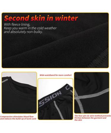 Linlook Kids Thermal Underwear Set - Breathable Winter Sports Gear | Long-Sleeved Top & Long Underpants for Ski & Football (Size 24 Black) - Buy Online on SooperMarket.com