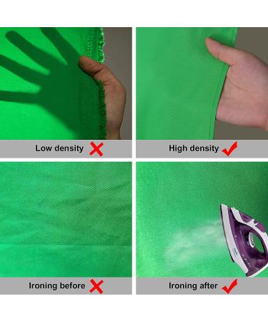 10x7 FT Green Screen Backdrop for Photography, Chromakey Virtual Background Sheet with Clamps - Ideal for Zoom, YouTube, Gaming & VR - Buy Online on SooperMarket.com