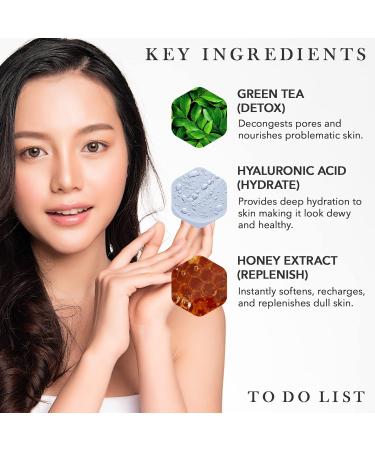 TO DO LIST Honey Glow Sheet Mask - 30 Pack | Spa-Grade Korean Masks for Detox, Hydration & Replenishment - Buy Online on SooperMarket.com