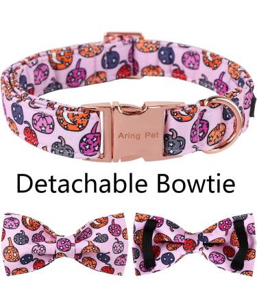 Shop Aring Pet Halloween Dog Collar - Cute Pink Pumpkin with Bow for All Dog Sizes (Pack of 1) - Buy Online on SooperMarket.com