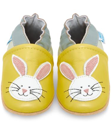 Baby Shoes with Soft Sole - Baby Girl Shoes - Baby Boy Shoes - Leather Toddler Shoes - Baby Walking Shoes 2-3 Years Bunny
