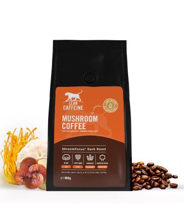 Lean Caffeine Mushroom Coffee Ground 908g | Mushroom Extract Powder | Lions Mane Reishi Mushroom Cordyceps & Agaricus Blazei Shroom Blend | Bulletproof Mycotoxin Free Coffee 908.00 g (Pack of 1)