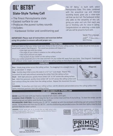 Primos Ol' Betsy Slate Call - Multicolored | Hunting Accessories - Buy Online on SooperMarket.com