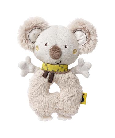 Fehn Baby Ring Greifling Koala - Cuddly toy Baby Toys with rattles - Motoric toys for playful learning - plush toy as a sleep aid - toys for babies & toddlers from 0+ months