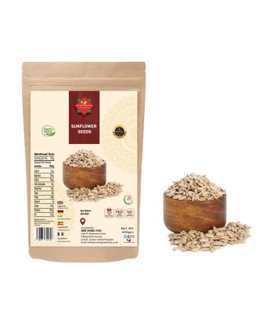 Sunflower Seeds (400G/ 14.11oz) | Source of Protein Fiber Essential Vitamins & Minerals | GMO Free | Vegan | No Additives | 100% Natural | Supplier in Zip Sealed Reusable Bag