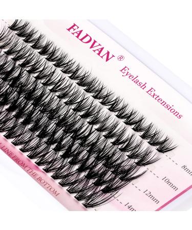 DIY Eyelash Extension 10/20/30 Roots Lash clusters D Curl 8/10/12/14/16mm Mixed Tray 3D Effect Melt Flare Lashes Natural Individual Lashes Reusable False Lashes Extension (30 Roots-0.07-D, 8-16mm Mix) 30P-Cluster 0.07-D 8-…