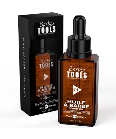 Beard oil |N 1 |With 100% natural oils 30ml - Made in France - the beard growth promotes with ricin oil 7 vegetable oils & 3 essential oils & vitamin E - beard care