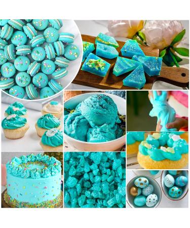 Premium Cyan Food Coloring - 160ml Sugar-Free Liquid Dyes for Cakes Baking Cookies Macarons DIY Slime & More | International Shipping Available - Buy Online on SooperMarket.com
