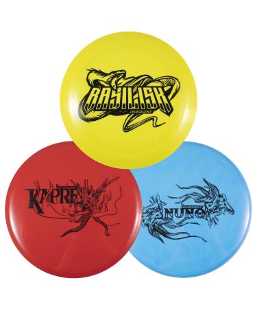 Divergent Discs 3-Disc Beginner Disc Golf Starter Set | Putter, Midrange, and Distance Driver | Max Performance Set for Beginners