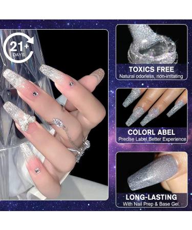 Shining She Reflective Glitter Gel Polish Set - Sparkling Diamond Nail Gel Collection for Salon Quality Manicures at Home - Buy Online on SooperMarket.com