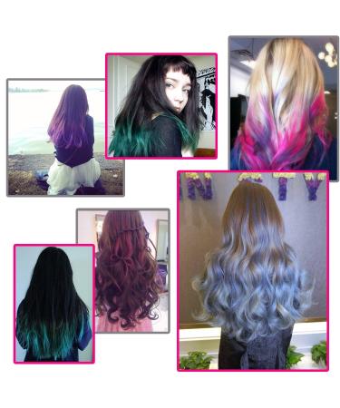 Kalolary Metallic Glitter Hair Chalk Set - Temporary Dye for All Hair Colors - Ideal for Halloween & Cosplay - 6 Colors - Buy Online on SooperMarket.com