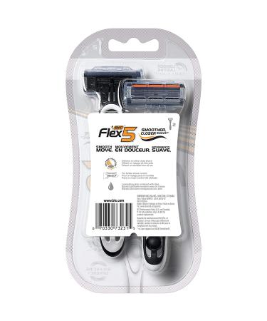 BIC Flex 5 Men's 5-Blade Disposable Razor 6 Razors - Pack of 3, White - 2 Count - Buy Online on SooperMarket.com