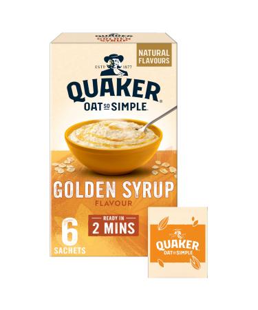 Quaker Oat So Simple Golden Syrup Porridge Sachets 6 x 36g (Case of 8)
